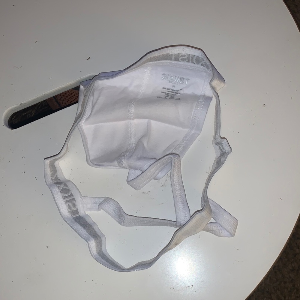 2xist y-back thong men’s size medium - white - Picture 7 of 8
